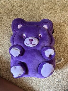 Plush Purple Bear Stuffed Animal - Soft Cuddly Toy
